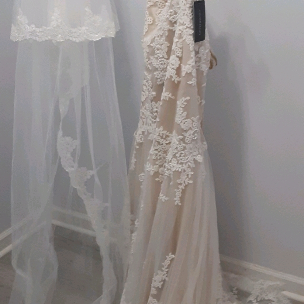 CocoMelody Wedding gown and matching veil